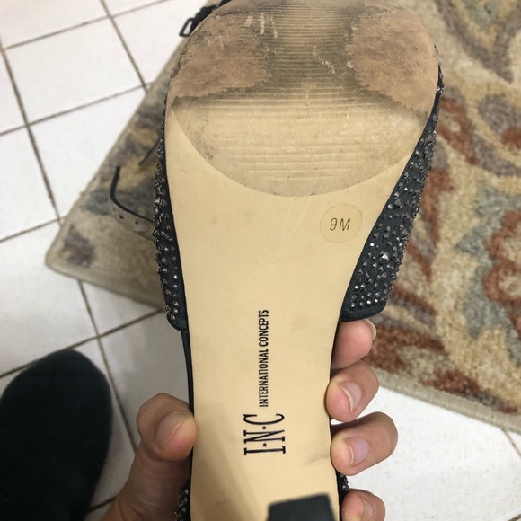 International Concepts Rhinestone Black High Heels Size 9M - Picture 7 of 7